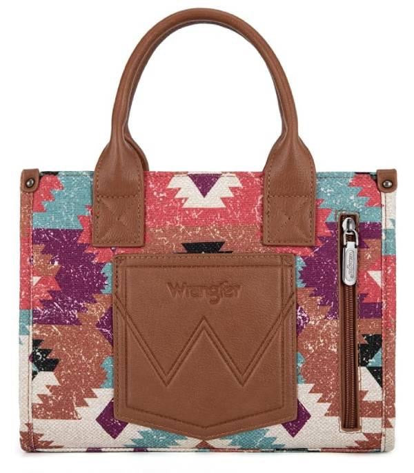 Wrangler Aztec Pattern Tote Crossbody