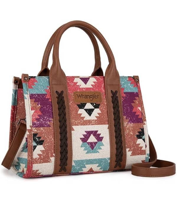 Wrangler Aztec Pattern Tote Crossbody