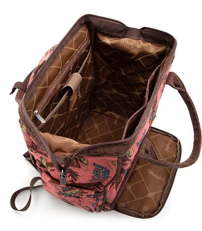 WRANGLER VINTAGE COWBOY PRINT BACKPACK