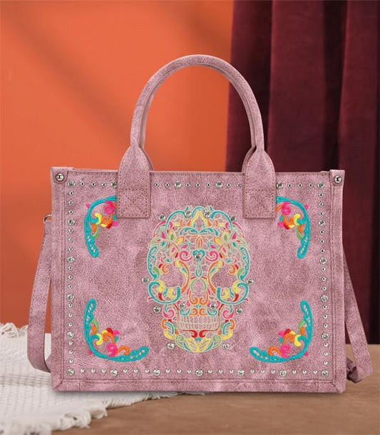 Montana West Sugar Skull Tote Bag