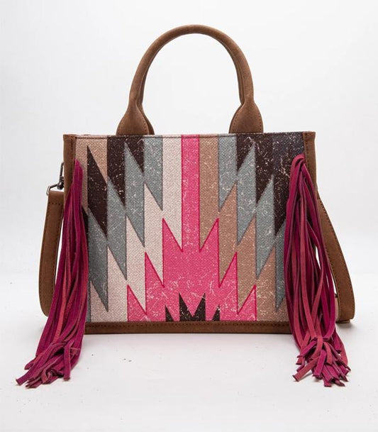 Aztec Fringe Concealed Carry Tote Bag