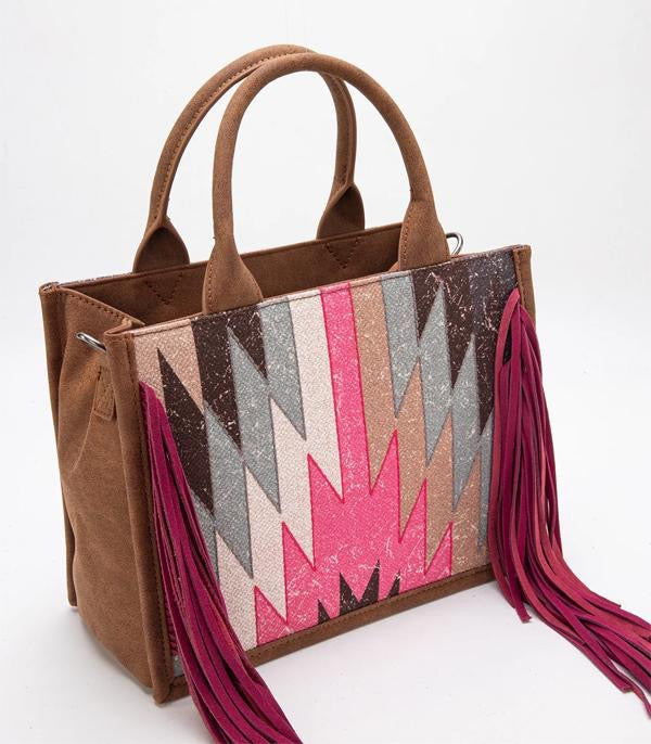Aztec Fringe Concealed Carry Tote Bag