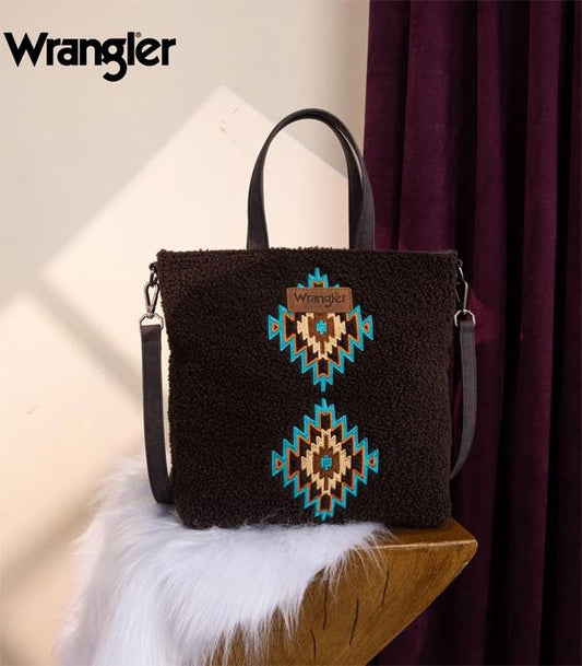 Wrangler Sherpa Aztec Tote