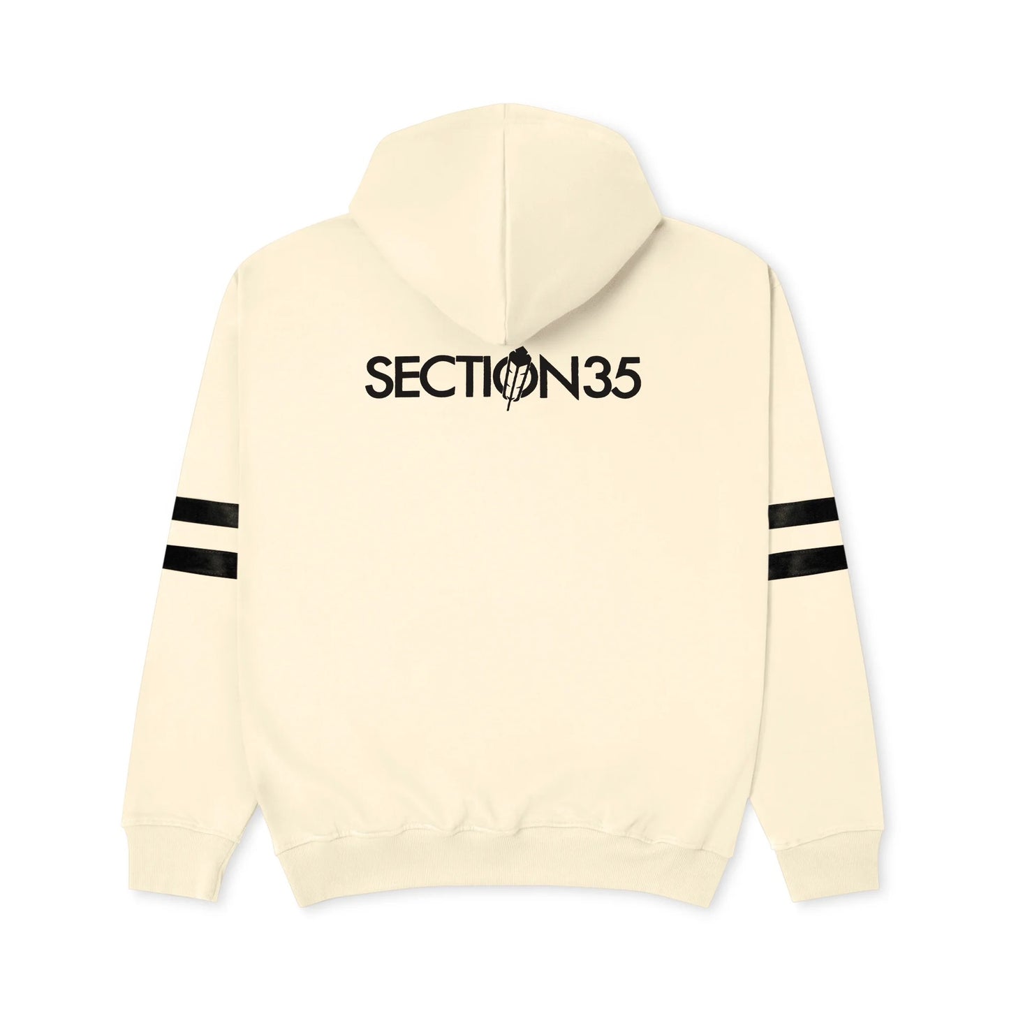 Generation Flocked Hoodie - Cream