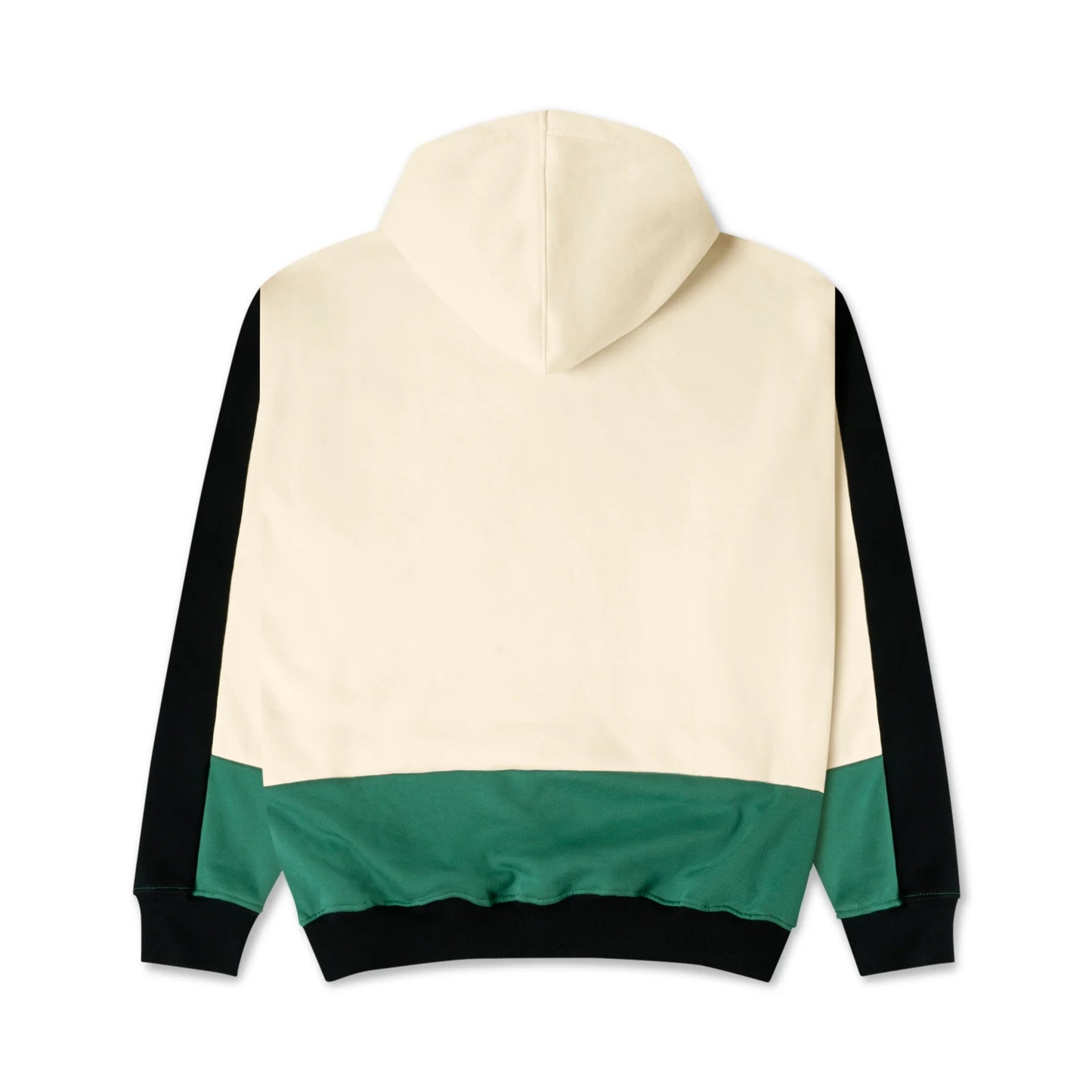 Standard Issue Panel Hoodie- Cream and Green