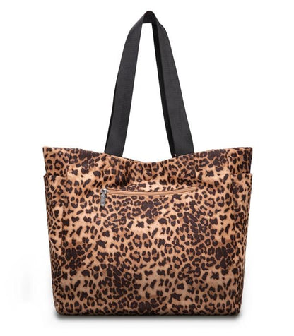 WRANGLER LEOPARD PRINT LARGE TOTE