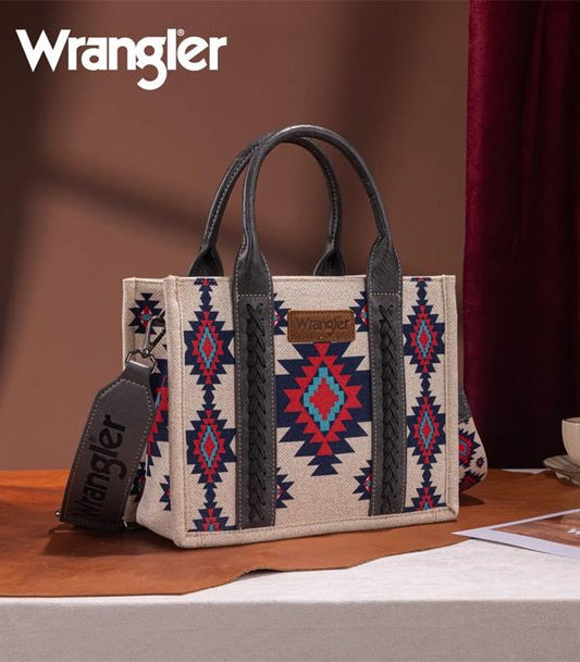 WRANGLER AZTEC PATTERN TOTE CROSSBODY