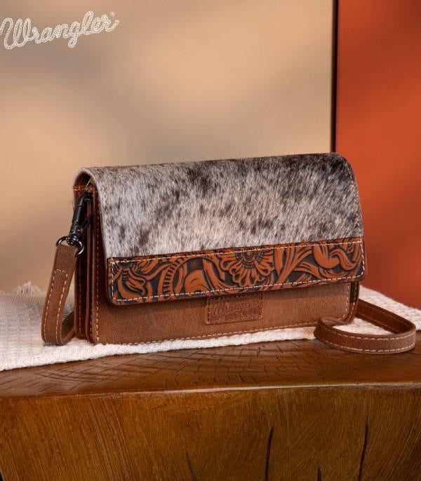 Wrangler Cowhide Wallet Crossbody Bag