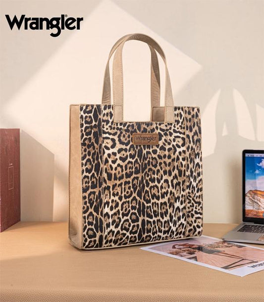 WRANGLER LEOPARD PRINT TOTE