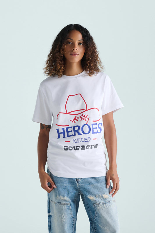 ALL MY HEROES TEE - WHITE