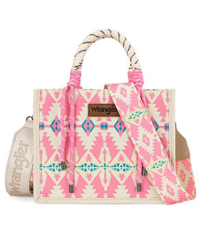 WRANGLER AZTEC PRINT TOTE CROSSBODY