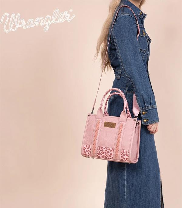 WRANGLER LEOPARD PRINT TOTE CROSSBODY
