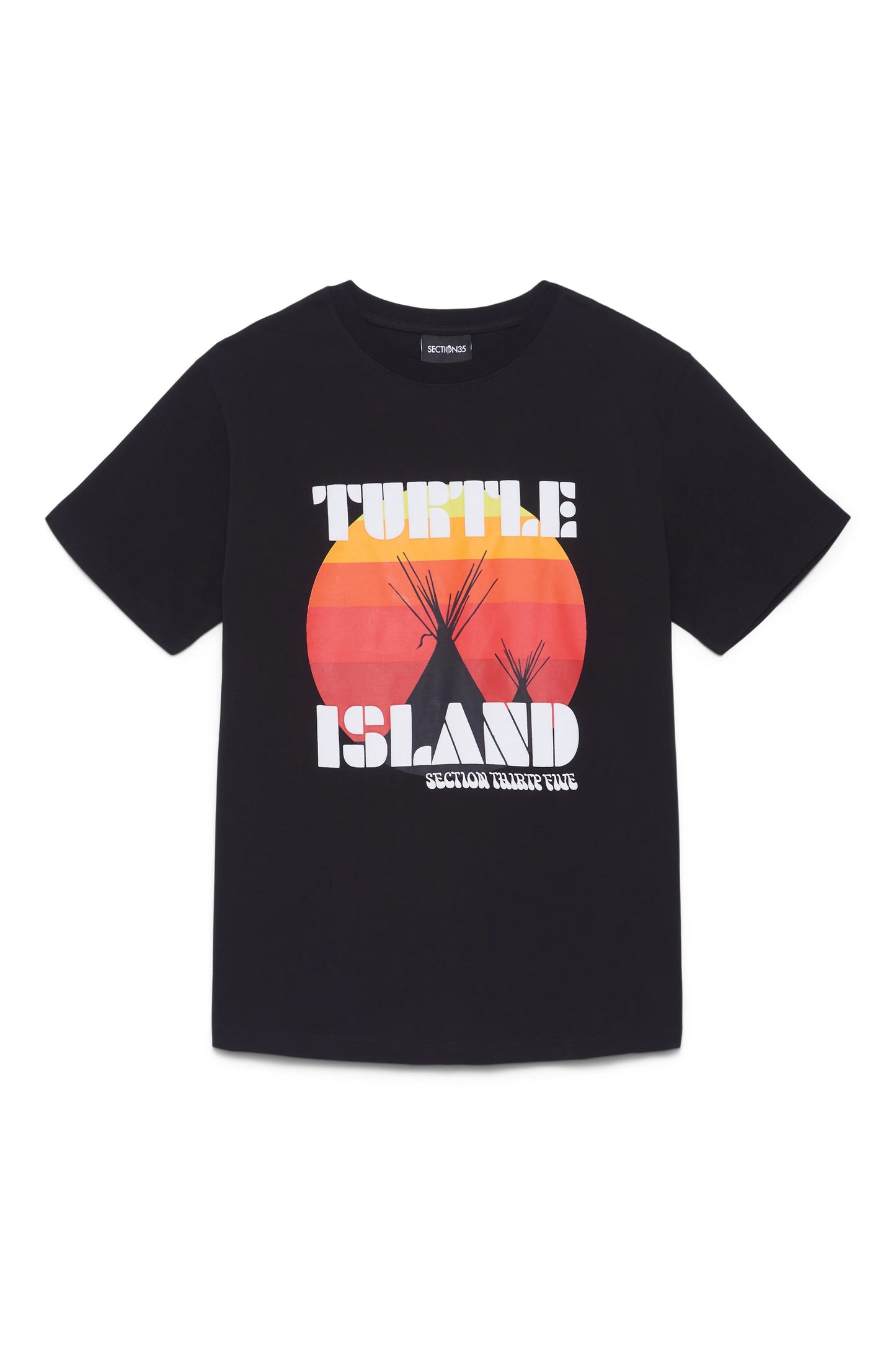 TURTLE ISLAND RE-ISSUE TEE - BLACK