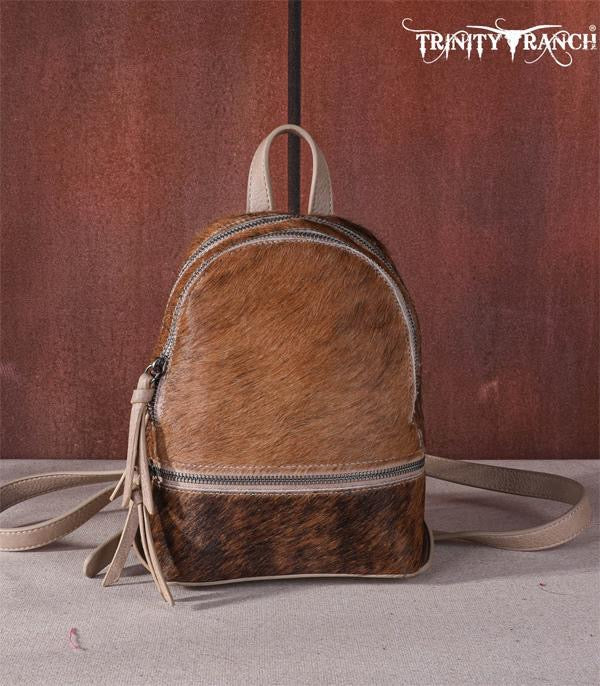 TRINITY RANCH COWHIDE MINI BACKPACK