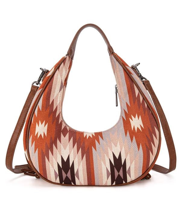 MONTANA WEST AZTEC FRINGE CROSSBODY BAG