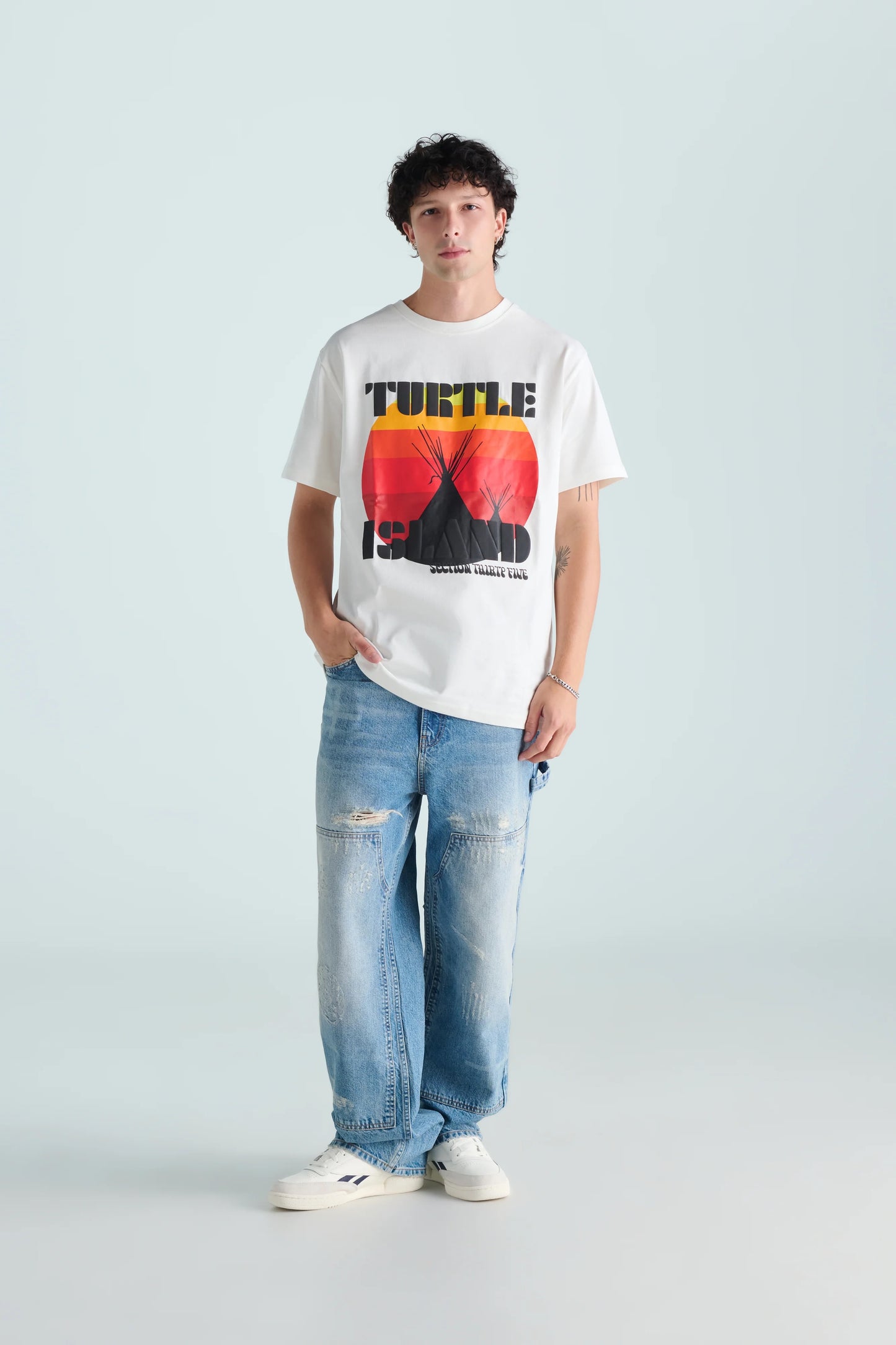 TURTLE ISLAND TEE - ECRU