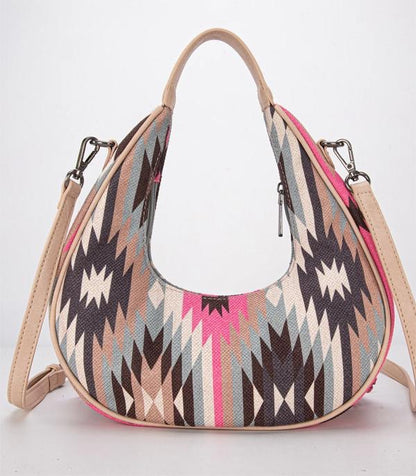 MONTANA WEST AZTEC FRINGE CROSSBODY BAG