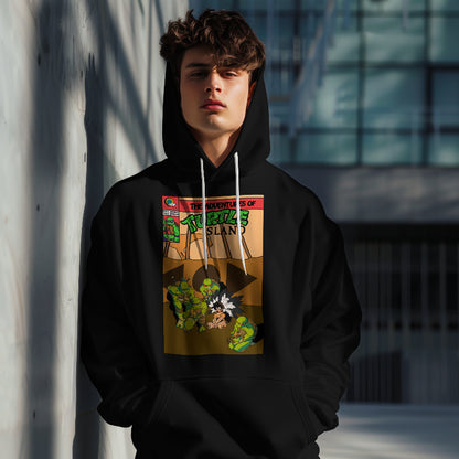 The Adventures of turtle Island comic Logo-Adult Hoodie