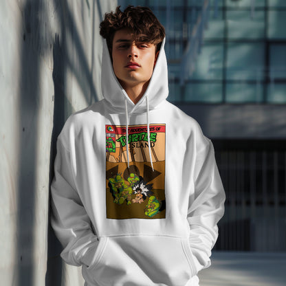 The Adventures of turtle Island comic Logo-Adult Hoodie