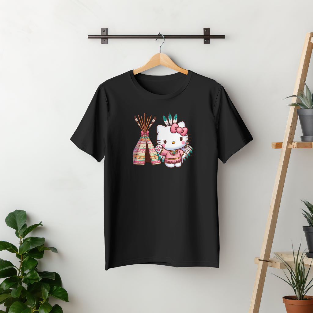 Indigi Kitty- Short Sleeve T-shirt