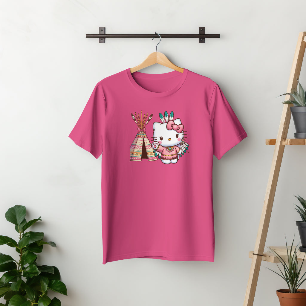 Indigi Kitty- Short Sleeve T-shirt