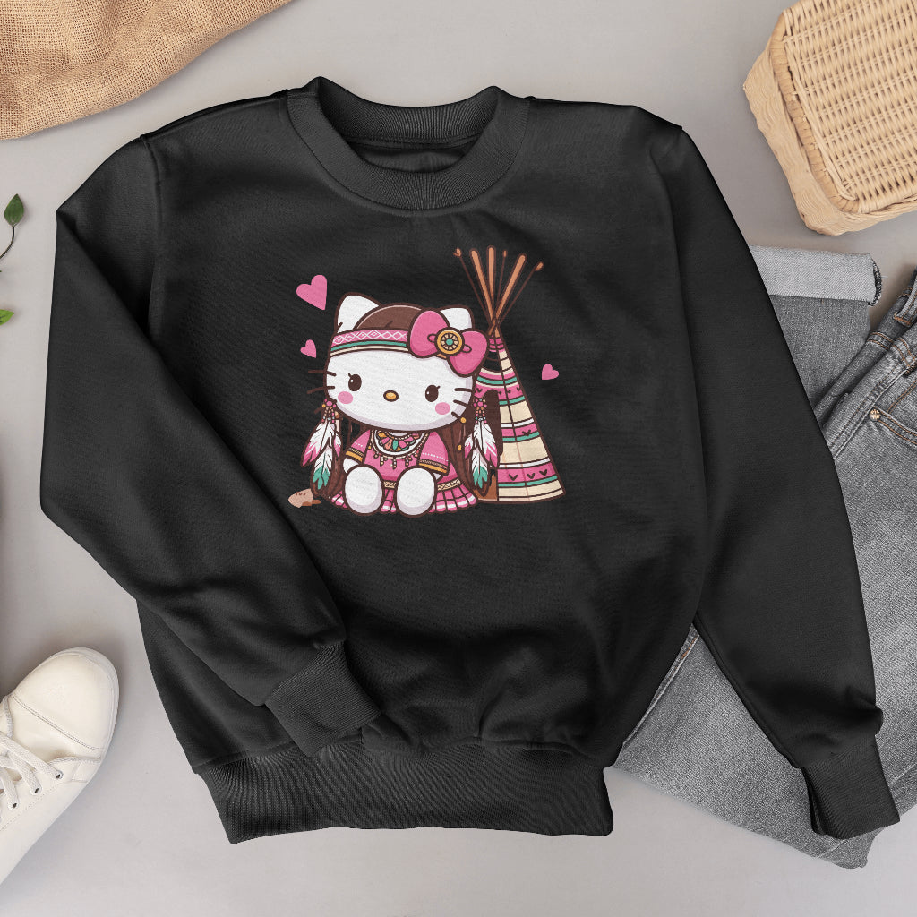 Indigi Kitty-Crewnecks