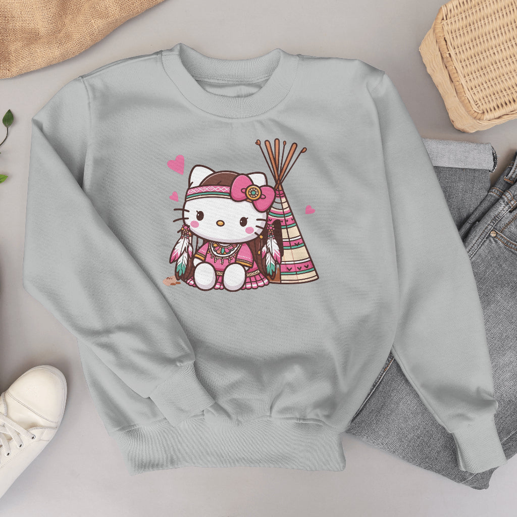 Indigi Kitty-Crewnecks