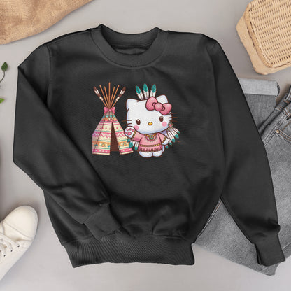 Indigi Kitty-Crewnecks