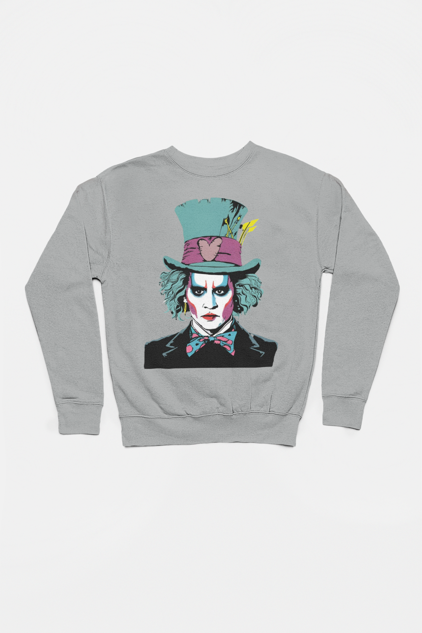 Johnny Depp Mad Hatter- Adult Crewneck