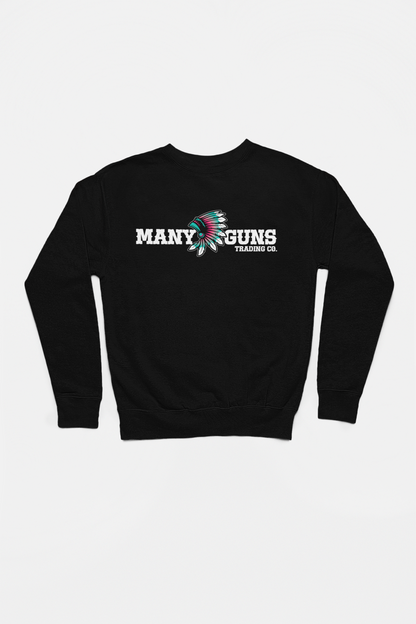 Many Guns Logo-Adult Crewneck