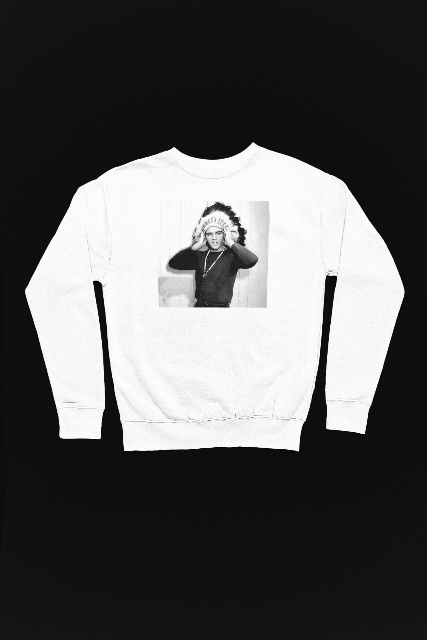 Elvis Presley Headdress-Adult Crewneck