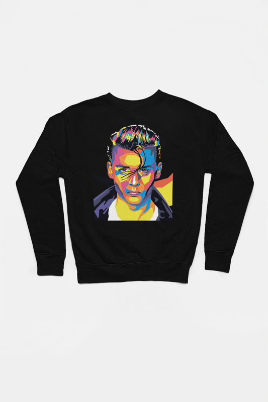 Johnny Depp PopArt- Adult Crewneck