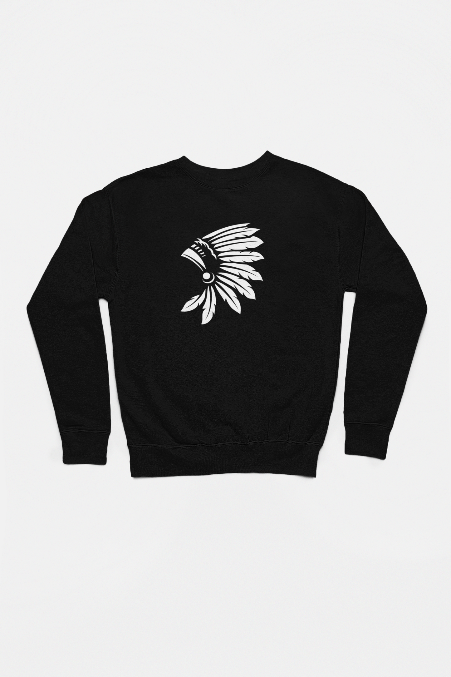 Black and White Headdress- Adult Crewneck