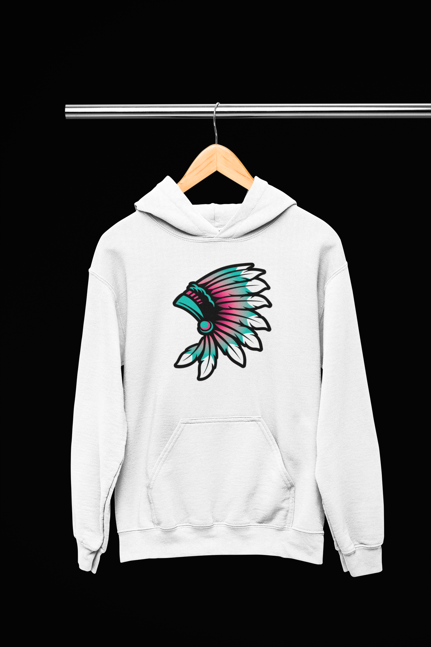 Colourful Headdress-Adult Hoodie