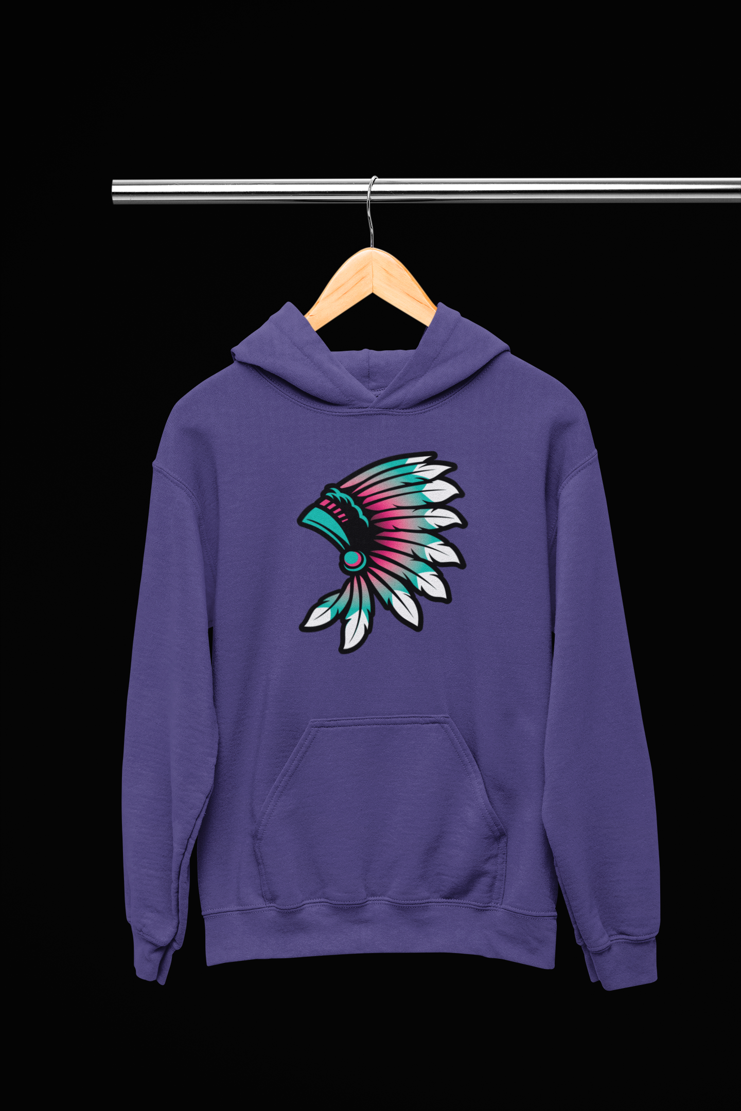 Colourful Headdress-Adult Hoodie