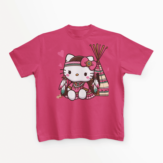 Indigi Kitty-Youth Short Sleeve T-shirt