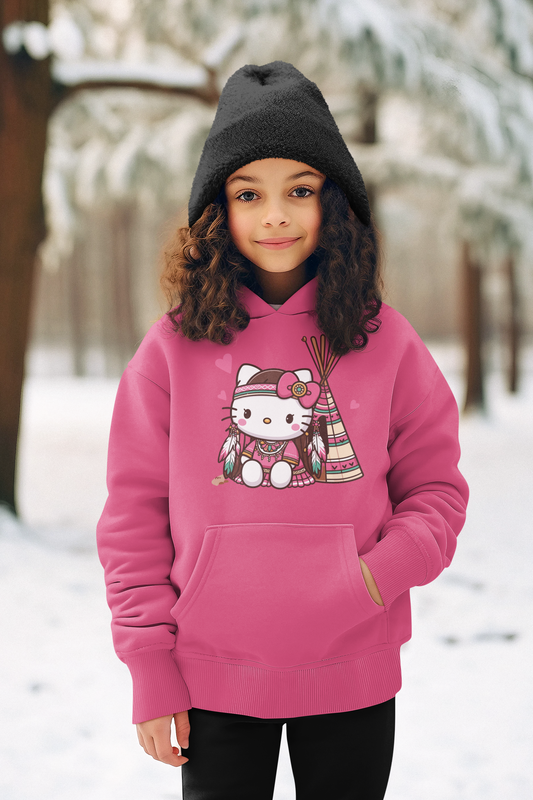 Indigi Kitty-Youth Hoodie