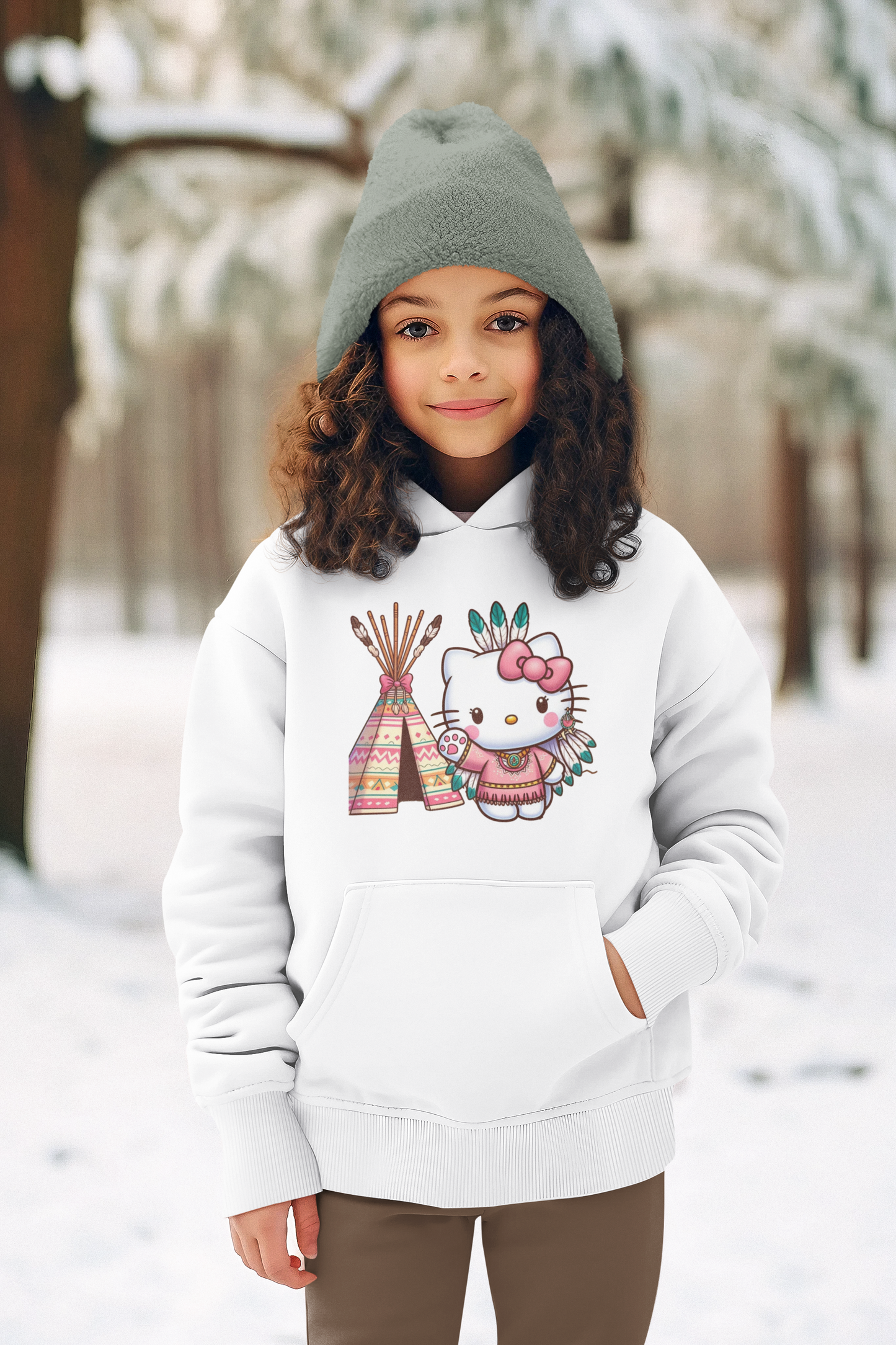 Indigi Kitty -Youth Hoodies