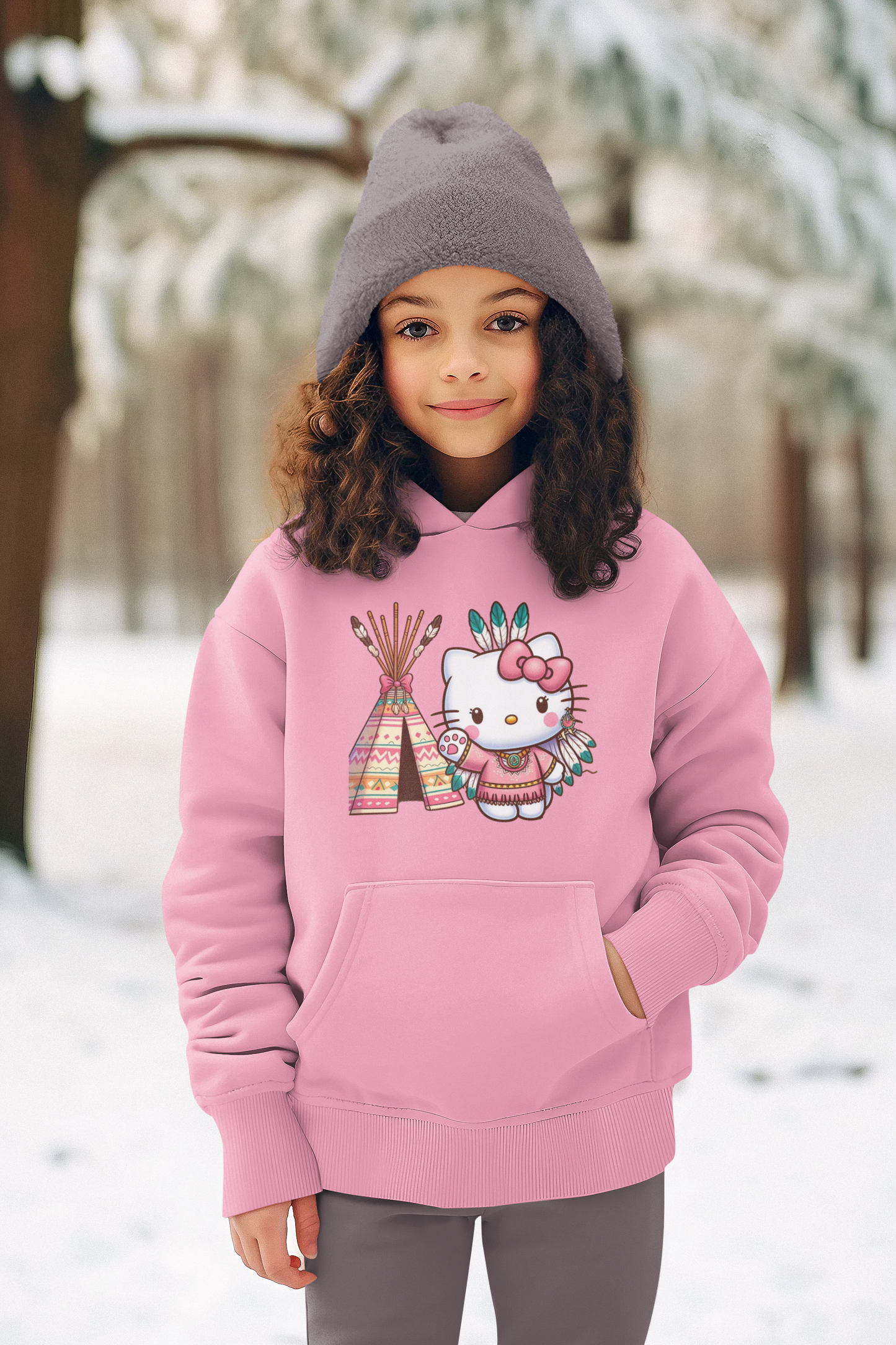 Indigi Kitty -Youth Hoodies